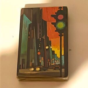 Stardust 1960’s VTG Cityscape Streetlight & Cars NEW Deck Sealed  Extremely RARE